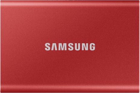 Dysk zewnętrzny SSD Samsung T7 1TB Czerwony (MU-PC1T0R/WW)