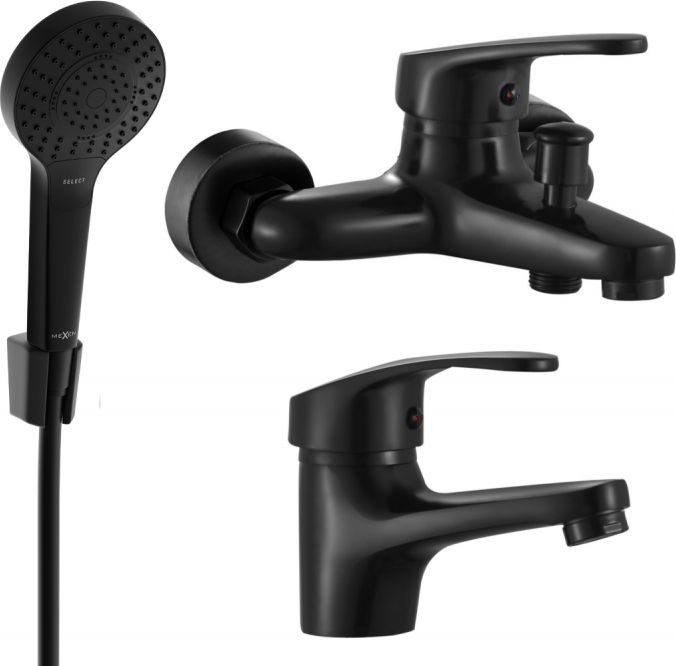 Mexen Mexen Erica R05 zestaw prysznicowy, czarny - 746403R05-70