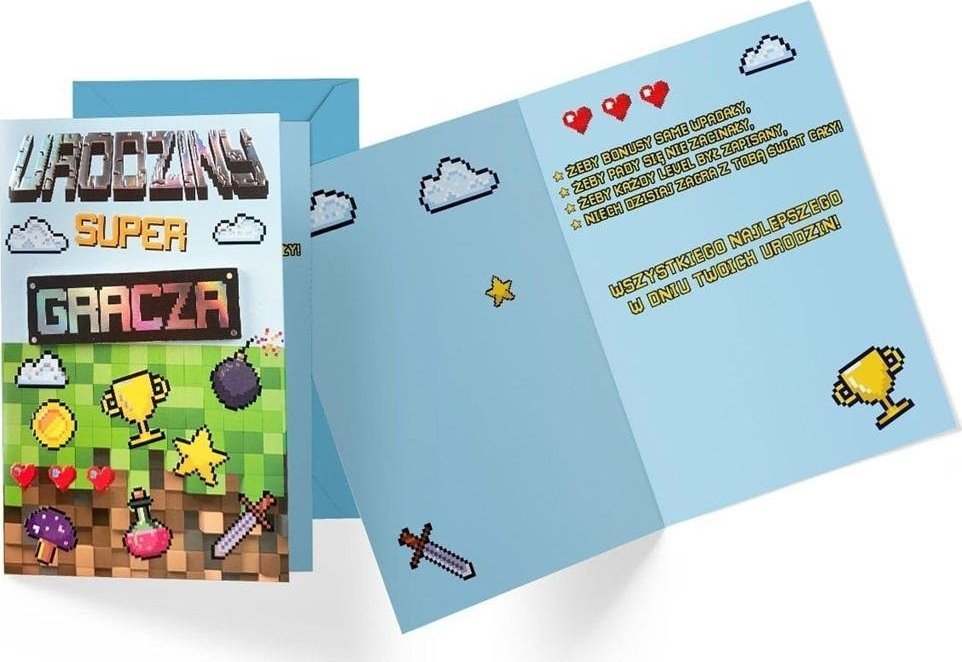 KUKARTKA Karnet Urodziny super gracza