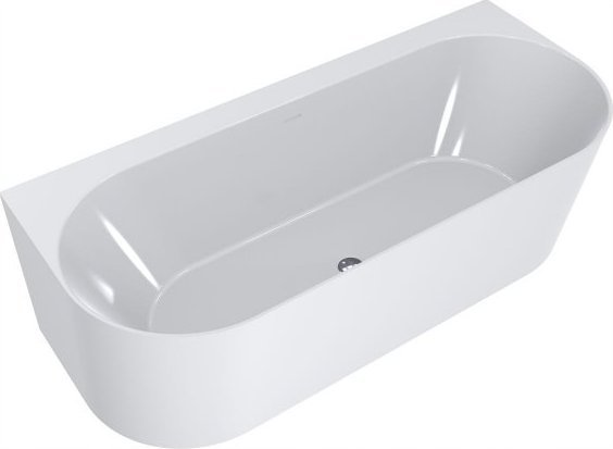 Wanna Miraggio Wanna przyścienna owalna 170 x 75 cm Bali