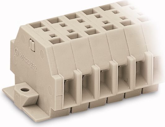 Wago Listwa zaciskowa 12-torowa 2-przewodowa ExeII 4mm2 z uchwytami montażowymi 3,2mm jasnoszara (262-142)