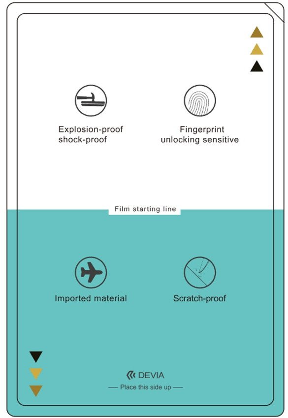 DEVIA ZESTAW FOLII ANTICRASH MAT 50szt