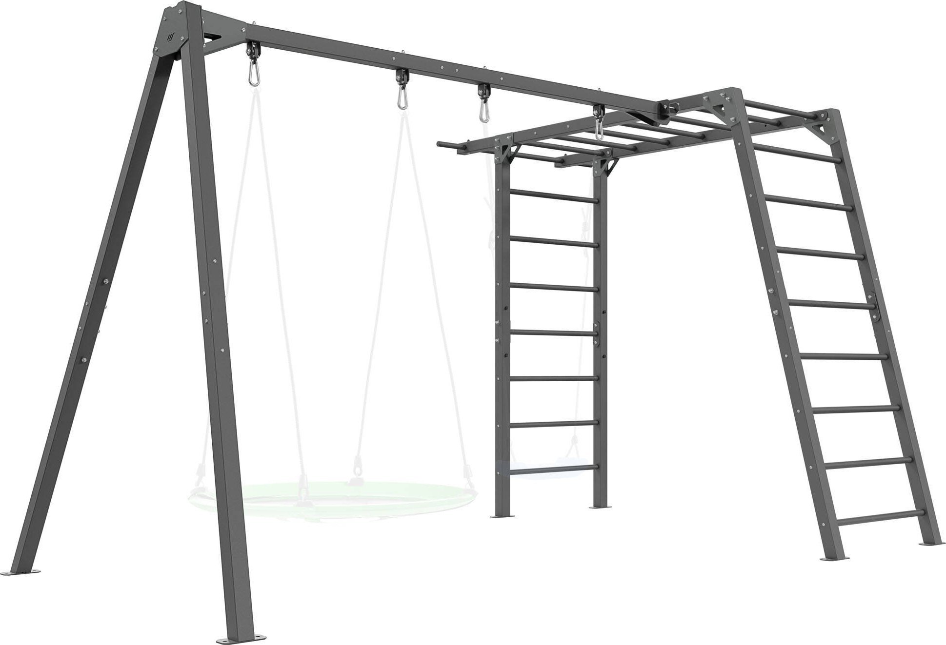 Drabinka PREMIUM - MO-016 + Huśtawka 2-stanowiskowa PREMIUM do drabinki - MO-018 - Marbo Sport