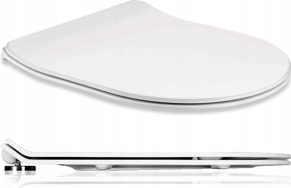 Deska sedesowa Toya FALA DESKA WC SUPER SLIM Z DUROPLASTU WOLNOOPADAJĄCA Z WYPINANNIEM JEDNYM PRZYCISKIEM