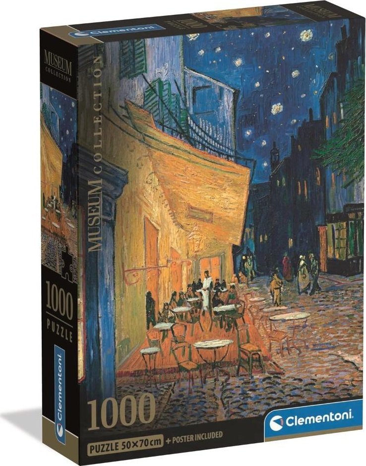 Clementoni Puzzle Compact Museum Van Gogh - Esterno Di Caffe 1000 elementów (39969)