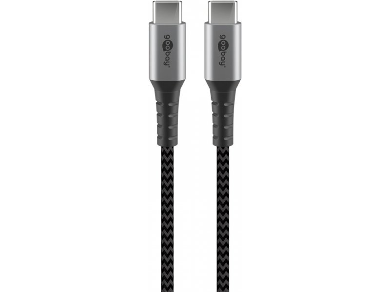Kabel USB Goobay USB-C - USB-C 0.5 m Czarny (JAB-6985371)