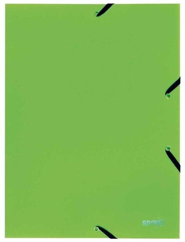 Teczka A4 z gumką jasno zielona