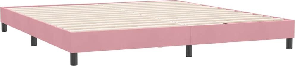Rama łóżka bez materaca Różowa 180x220 cm Aksamit