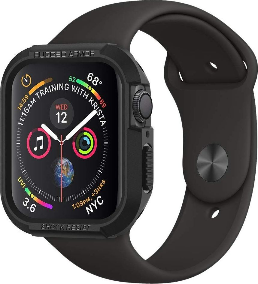 Spigen RUGGED ARMOR APPLE WATCH 4 (40MM) BLACK uniwersalny