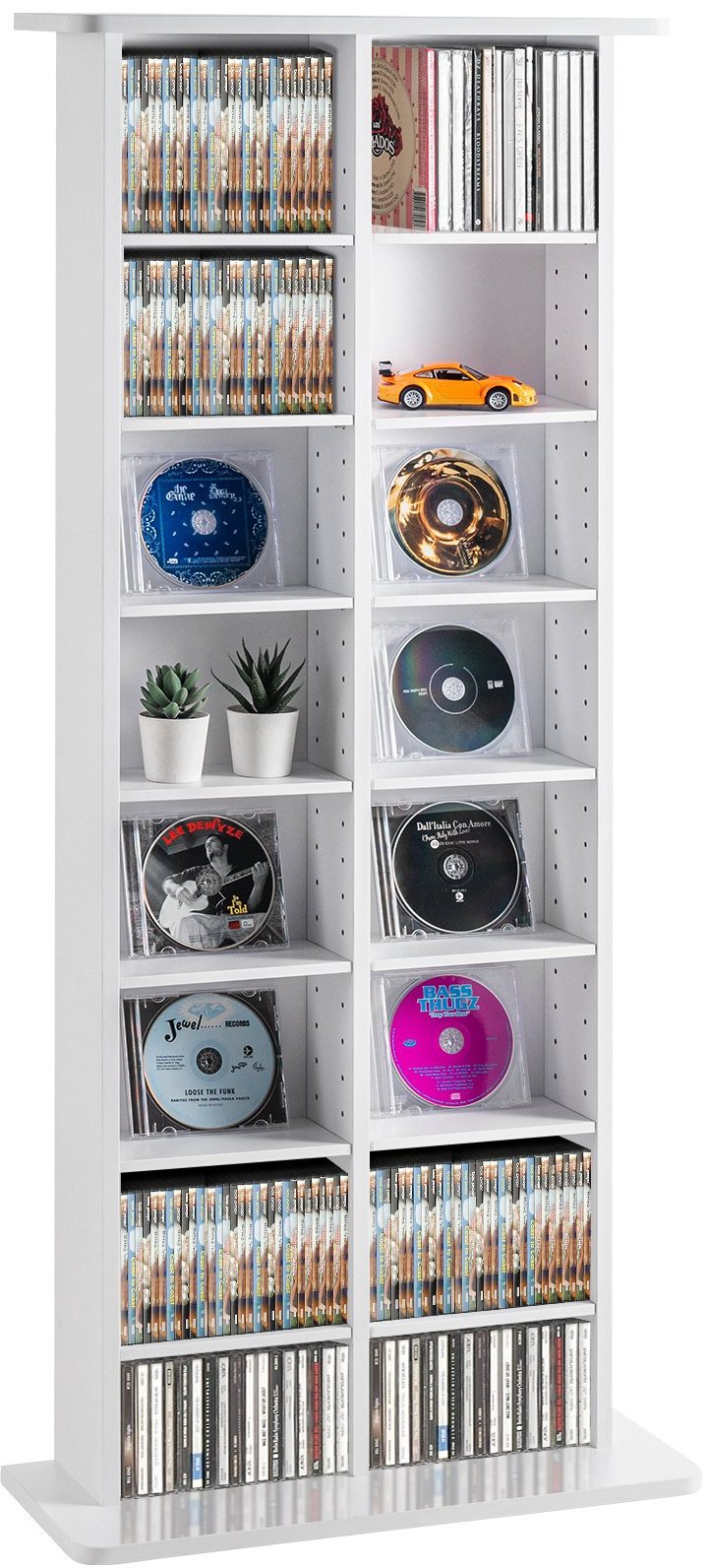 Szafka na Płyty CD/DVD z Regulowanymi Półkami 464 Płyty