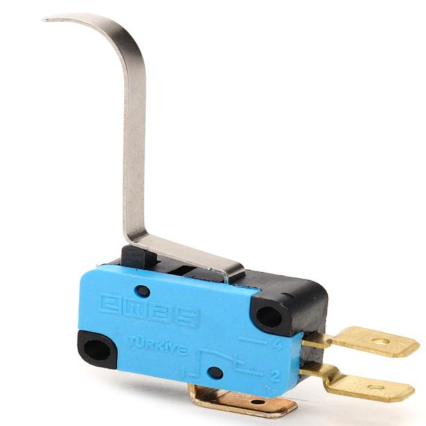 Promet Mikroprzełącznik zestyk przełączny 1NO+1NC dźwignia długa podgięta - T0-MK1KIM5