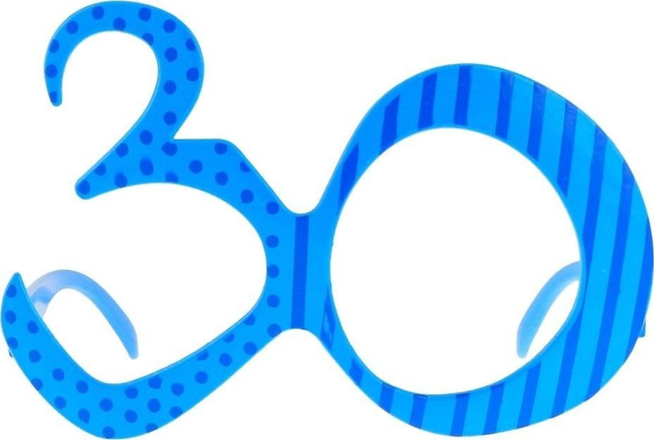 Okulary 30 urodziny niebieskie