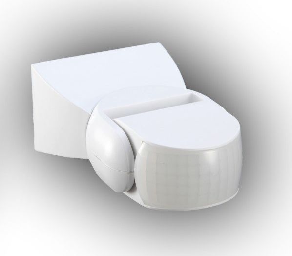 Plastrol Czujnik ruchu na podczerwień 1200W/300W nadtynkowy IP65 zasięg 12m CR-PIR2/PN/BIAŁY