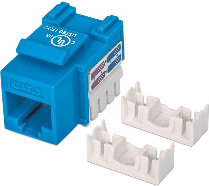 Intellinet Network Solutions MODUŁ KEYSTONE RJ45 UTP CAT6 NIEBIESKI (210737)