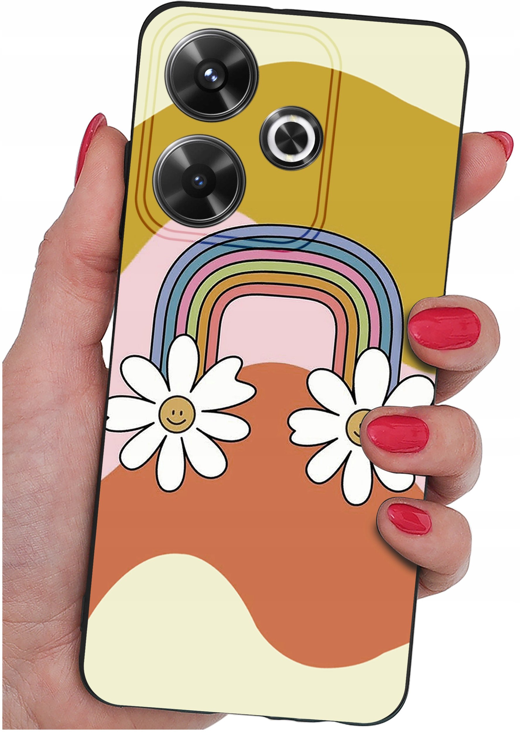 Etui do Xiaomi Redmi 13 4G WZORY |SILIKONOWE MATT CASE + SZKŁO 9H