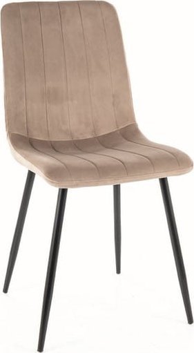 Signal Krzesło ALAN VELVET ciemny beż SIGNAL