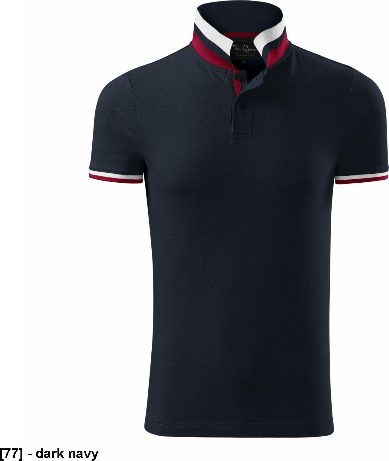MALFINI Collar Up 256 - ADLER - Koszulka polo męska, 215 g/m, 100% bawełna, - dark navy 3XL