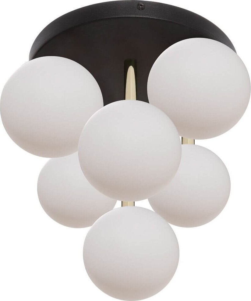 Lampa sufitowa Zumaline Zuma Line Ali 5646 plafon lampa sufitowa 7x40W G9 biały/czarny