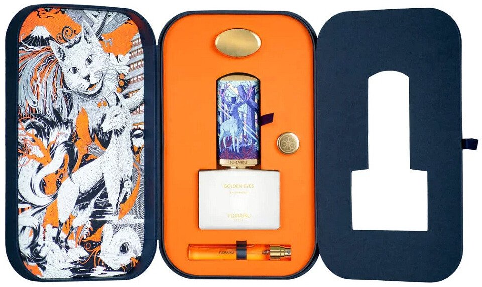 FLORAIKU Golden Eyes zestaw woda perfumowana spray 50ml + woda perfumowana spray 10ml