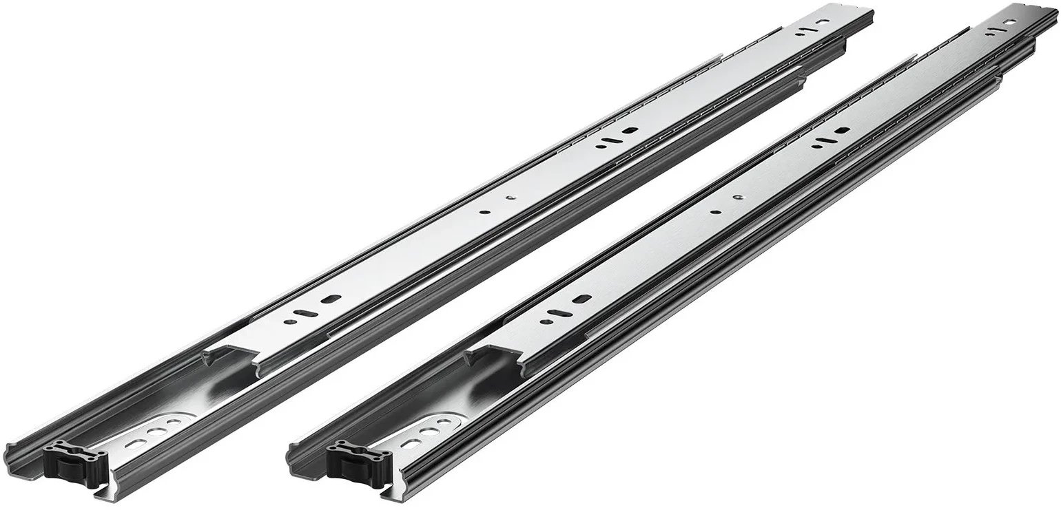 Szyny prowadnice do szuflad 50 cm 10 par boczne 100 kg montaż boczny meble