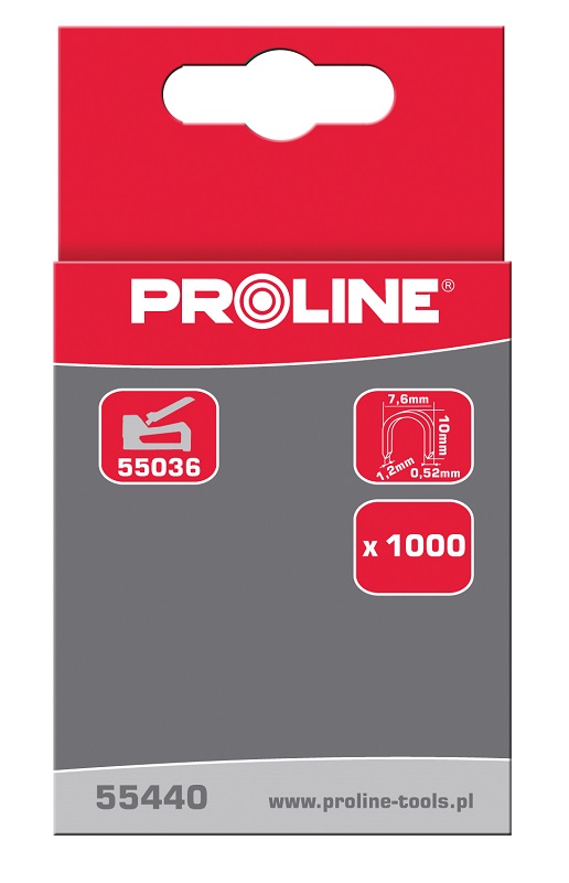 Pro-Line Zszywki hartowane półokrągłe 10mm 1000szt. - 55440