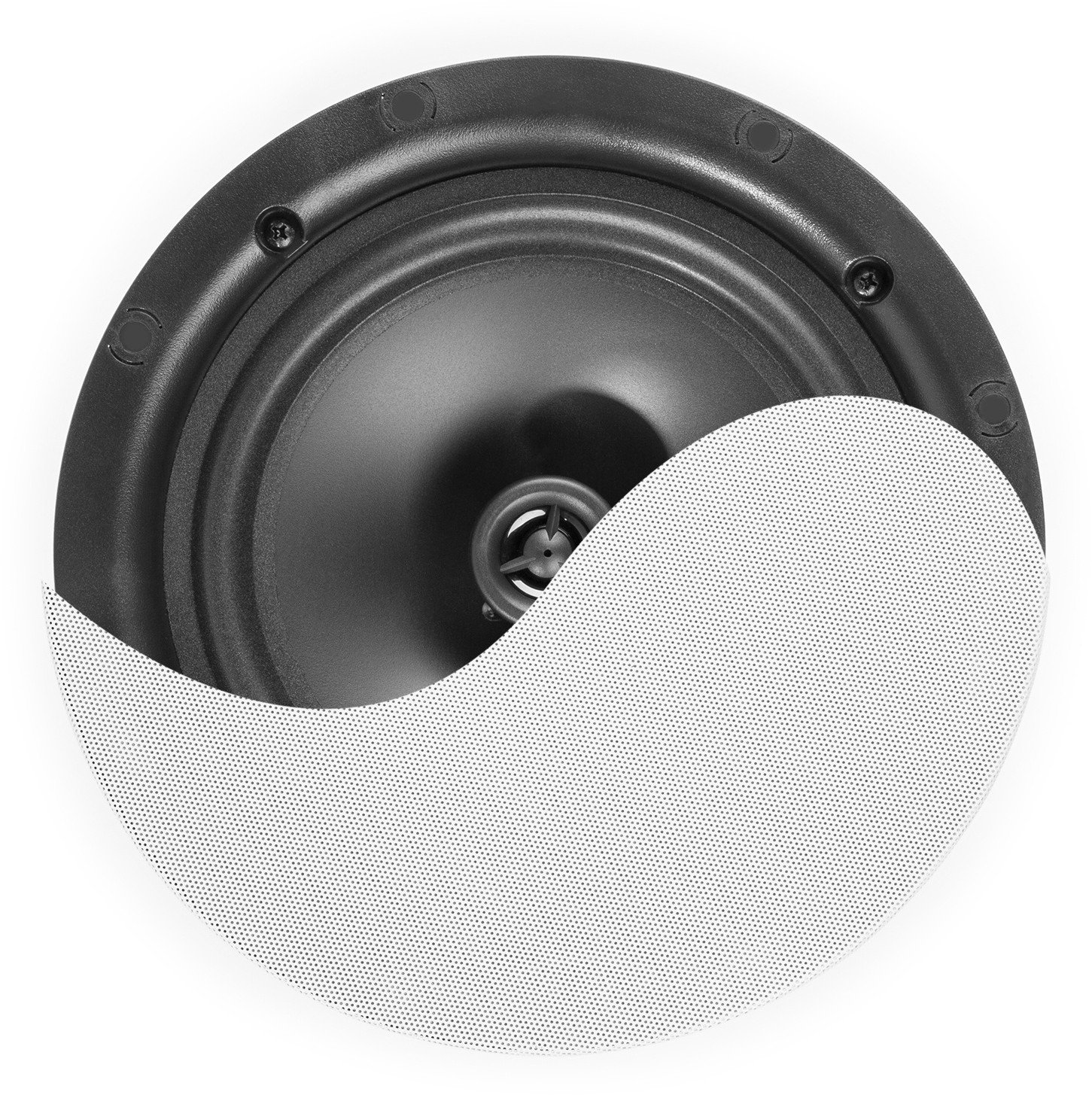 Niskoprofilowy głośnik sufitowy 1szt NCBT601 BT 6,5" biały one size