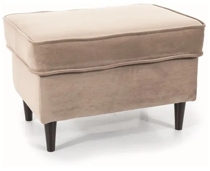 Pufa RON VELVET ciemnobeżowa SIGNAL