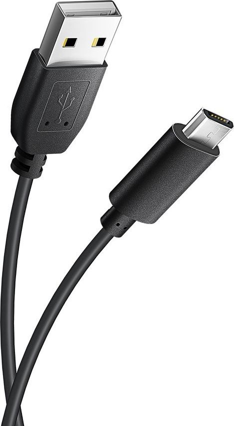 Kabel USB Partner Tele.com USB-A - microUSB 1.2 m Czarny