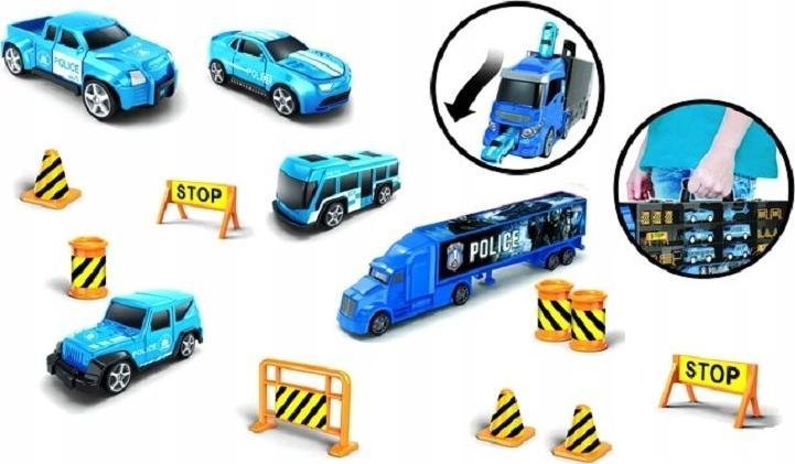 LUXMA CIĘŻARÓWKA AUTKA WYRZUTNIA AUTA TIR LAWETA POLICJA 666-08H