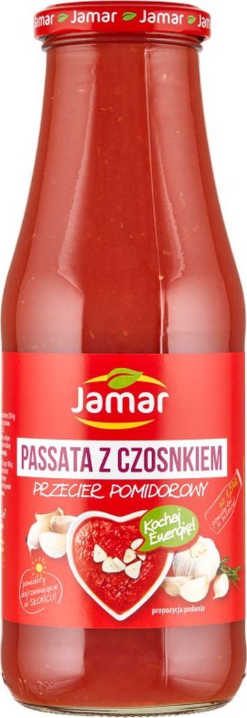 Jamar Jamar Passata z czosnkiem 700 g