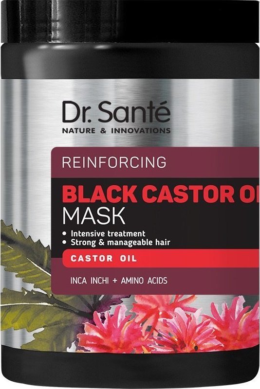 Dr. Sante Dr. Sante Black Castor Oil Mask regenerująca maska do włosów z olejem rycynowym 1000ml