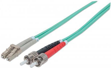 Intellinet Network Solutions Patchcord światłowodowy OM3 50/125 MM ST-LC Duplex 2m (751001)