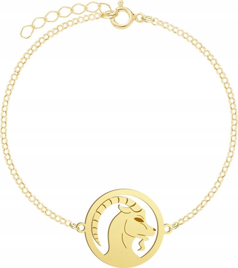 Radziszewska Jewellery Pozłacana Bransoletka Znak Zodiaku KOZIOROŻEC GRAW