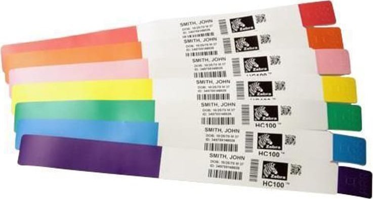 Triton Zebra Z-Band Splash Niebieski Samoprzylepne etykiety do drukowania