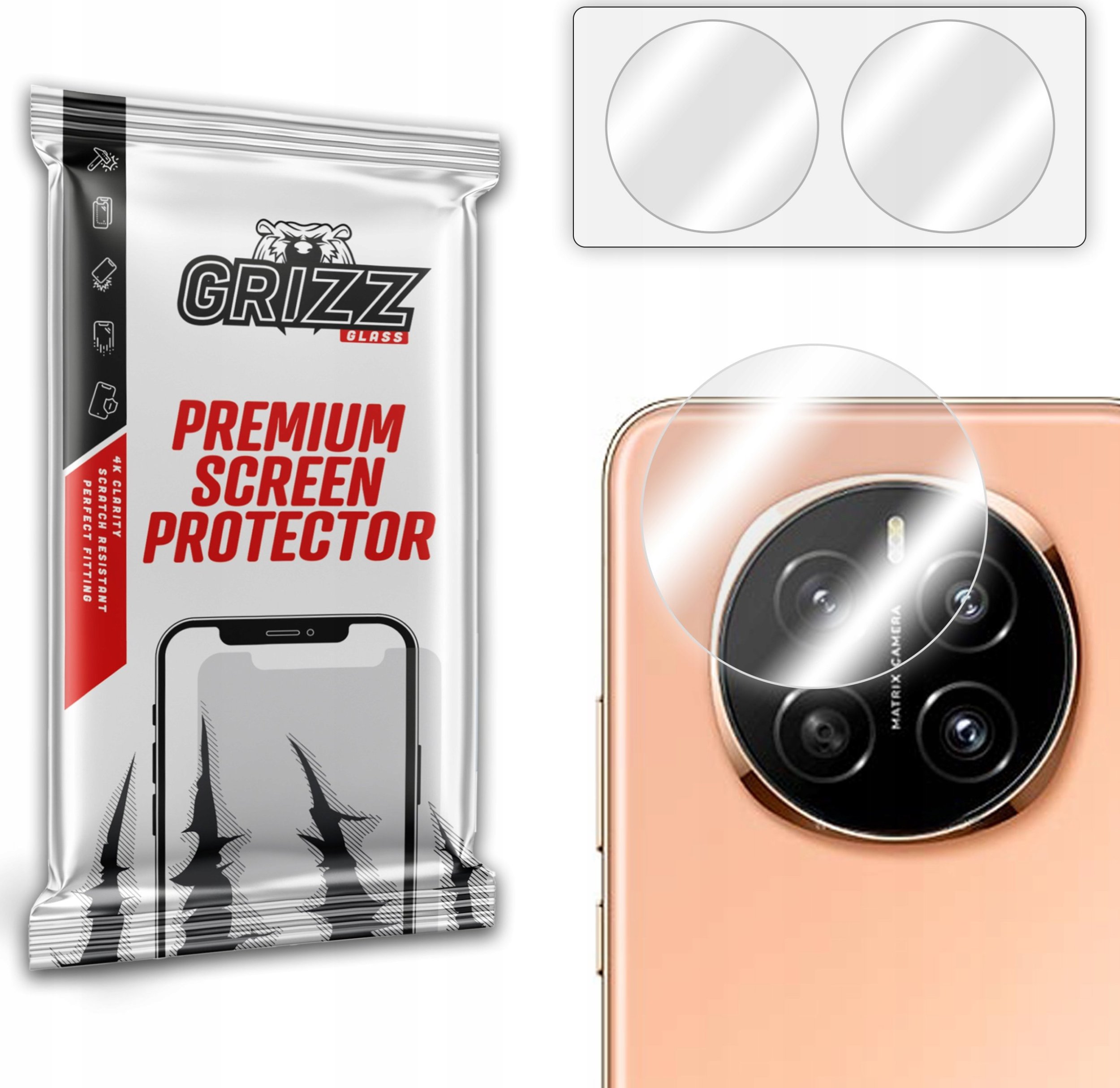 Szkło na aparat GrizzGlass HybridGlass Camera do Honor Magic7