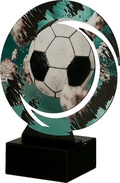 Victoria Sport Trofeum metalowe z marmurową podstawą - Piłka nożna