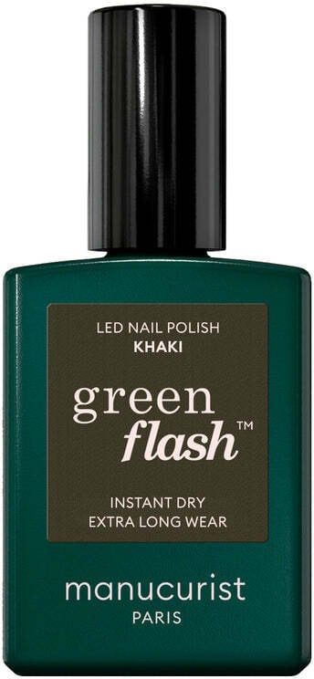 MANUCURIST_Green Flash Led Gel Nail Lacquer lakier do paznokci Khaki 15ml