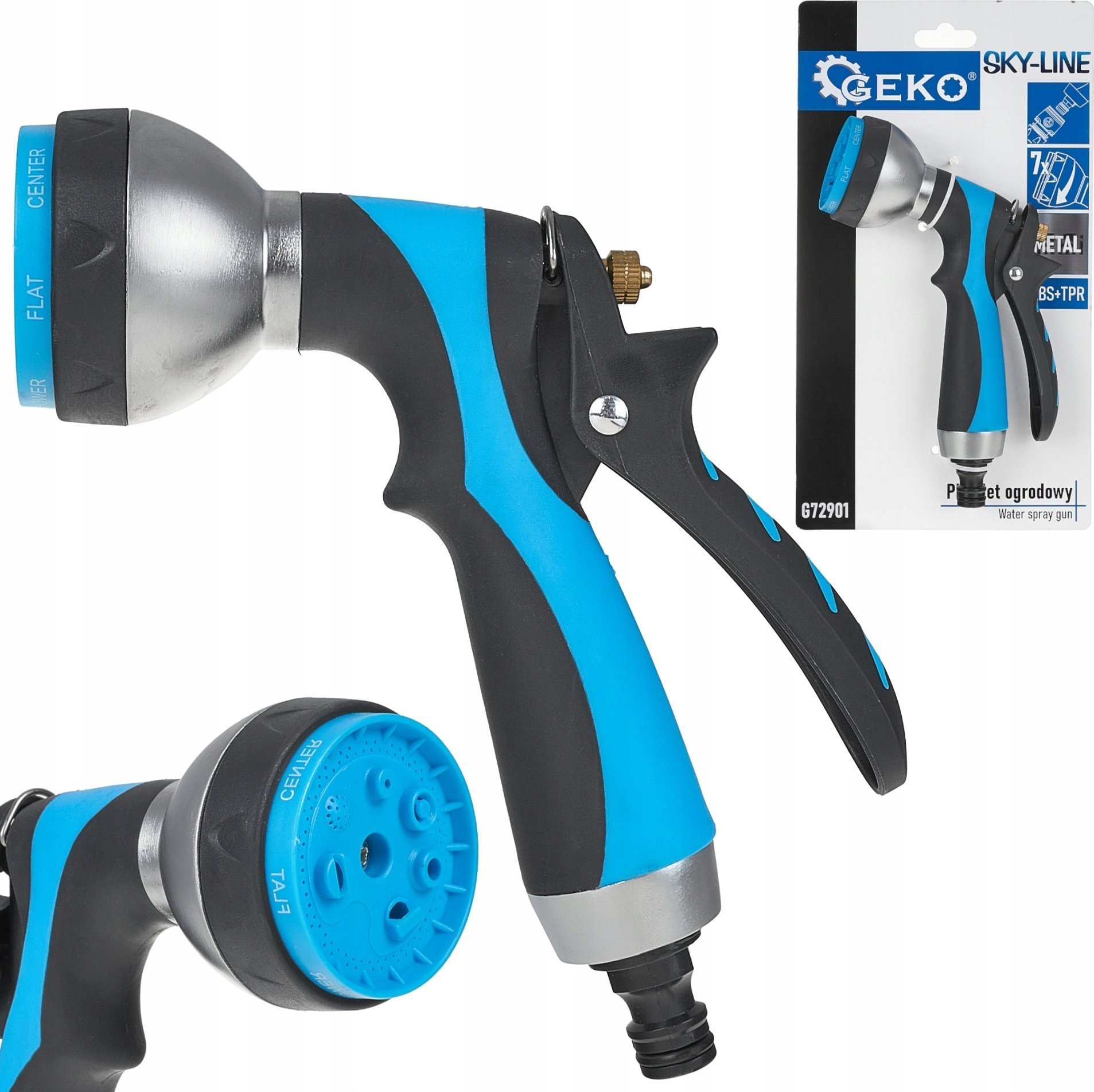Pistolet ogrodowy metalowy 7-funkcji SKY-LINE (48)