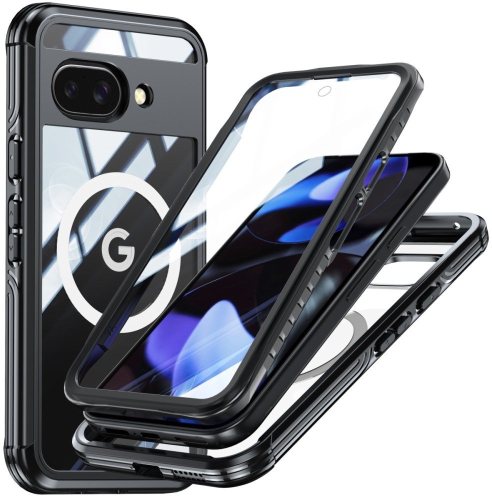 Etui pancerne 360 Supero MagSafe do Google Pixel 9A, czarne