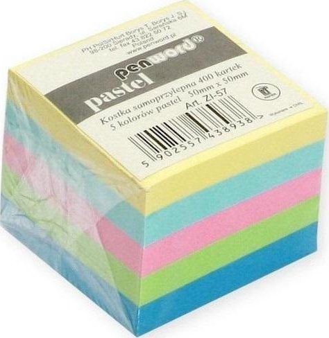 Kostka biurowa pastel 50x50mm 400K