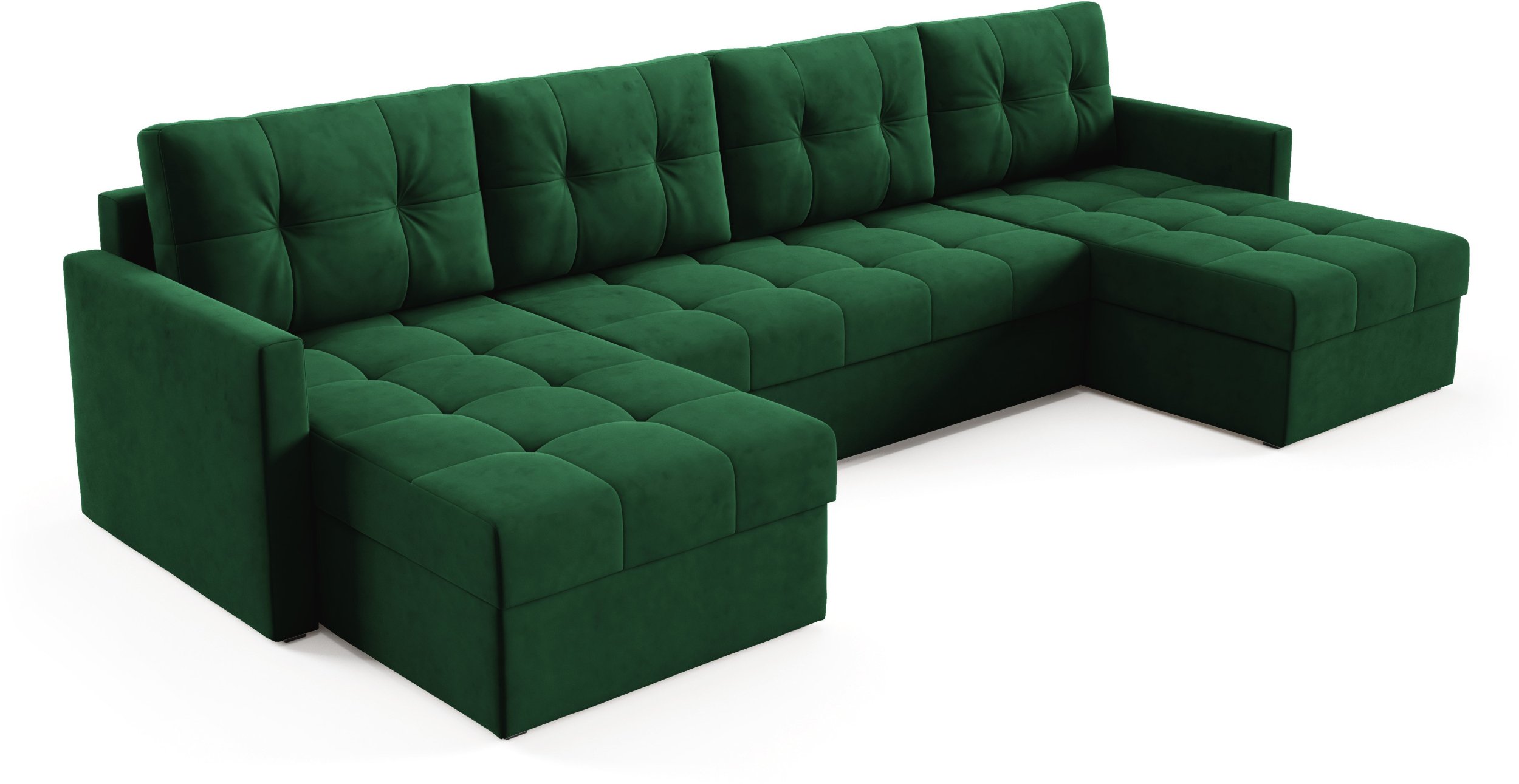 IVIO Duży Narożnik U funkcja spania , pojemnik , welur , velvet manila 35