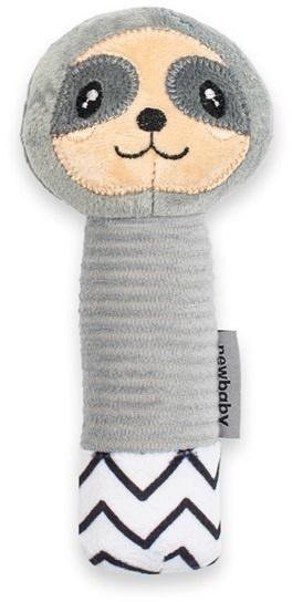 Grzechotka pluszowa z piszczkiem New Baby Sloth