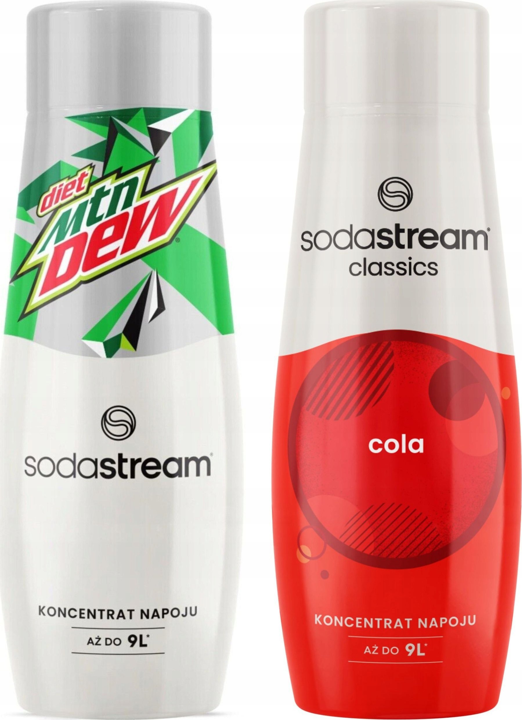 SODASTREAM Cola + Mountain Dew Diet zestaw syropów do saturatora 2 szt.