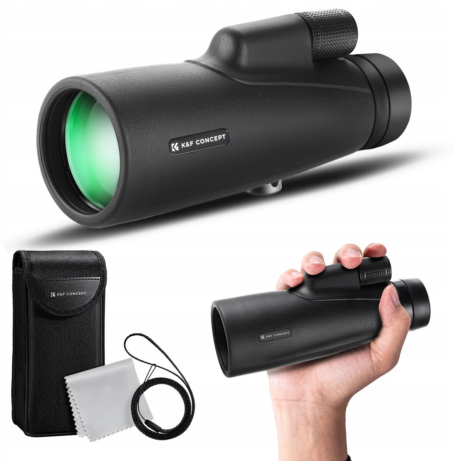 Monokular Luneta K&f Concept Azot 12x 50mm 12x50 Bak4 Ip65 + Etui / Kf33.091