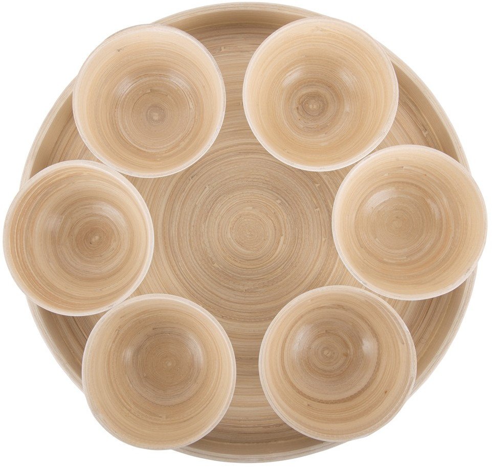 Miseczki na przekąski PURO 6 sztuk + taca