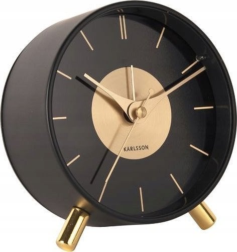 Karlsson Budzik glamour GOLD DISC, Ø 11 cm