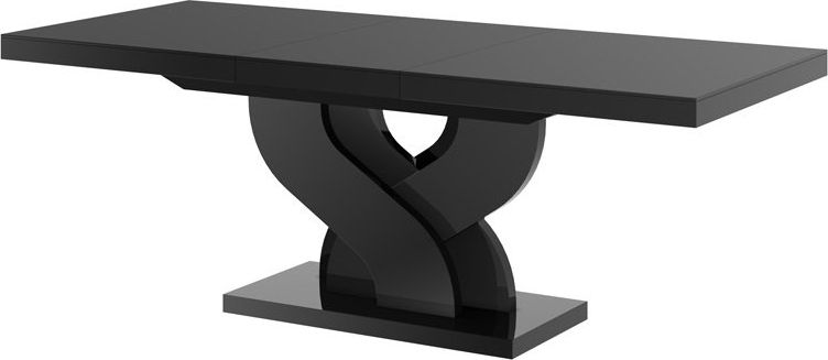 Hubertus Stół BELLA 160(256)x89 czarny połysk rozkładany