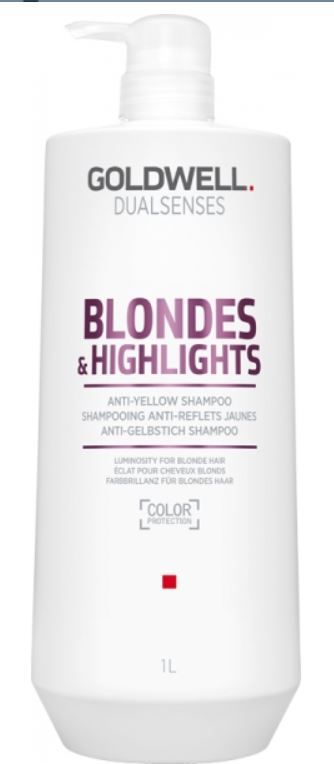 Goldwell DUALSENSES Blondes & Highlights Anty Yellow Szampon neutralizujący do włosów blond 1000 ml