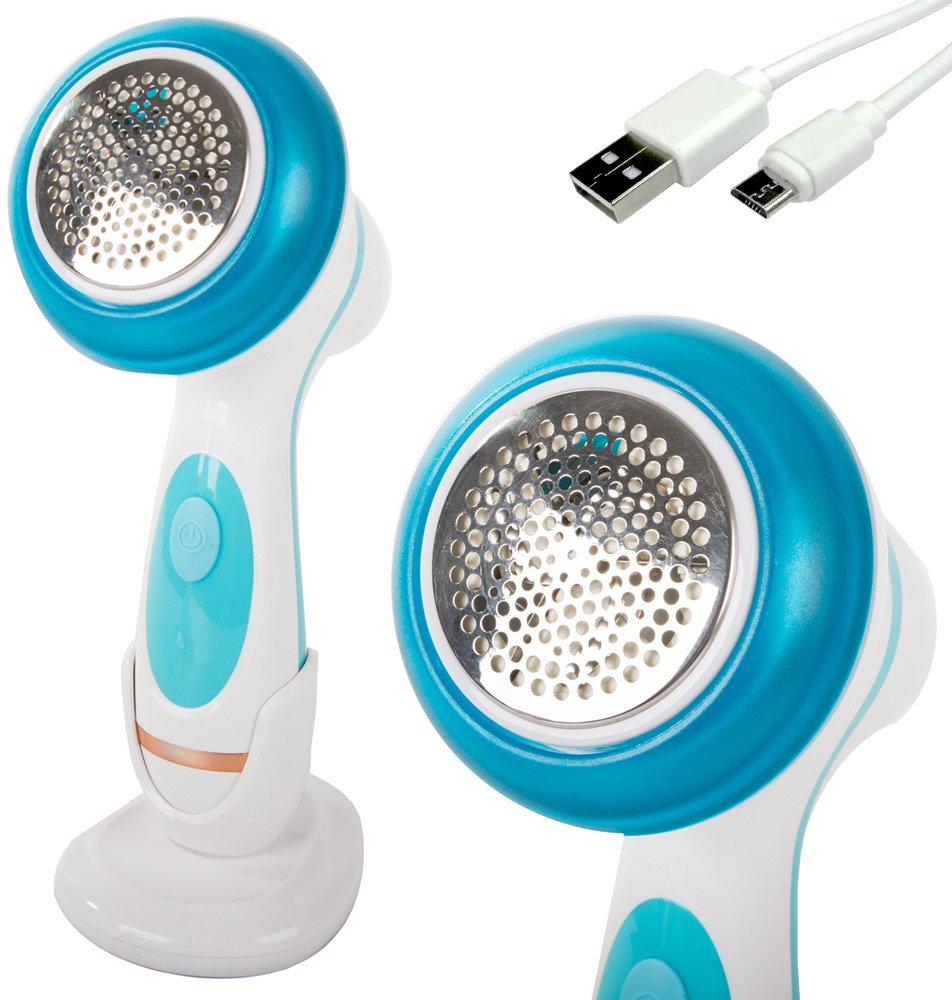 Golarka do ubrań swetrów tkanin tapicerki mocna usb duża stojak akumulator