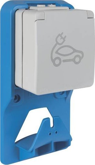 Efapel Gniazdo do ładowania pojazdów elektrycznych natynkowe 16A 230V IP65 szare (81752)